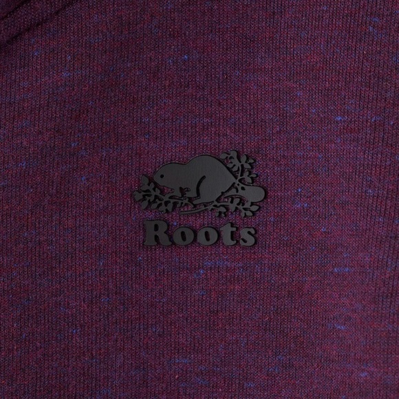 ROOTS Boys Active Scuba Zip Hoodie, Maroon Speckle, Size M - Picture 2 of 10